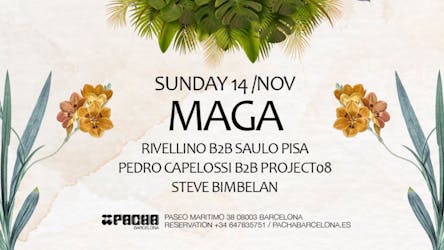 Pacha Barcelona Pres. Sight And Valhalla W- Maga, Rivellino B2b Saulo Pisa, Pedro Capelossi B2b Project08 & Steve Bimbelan